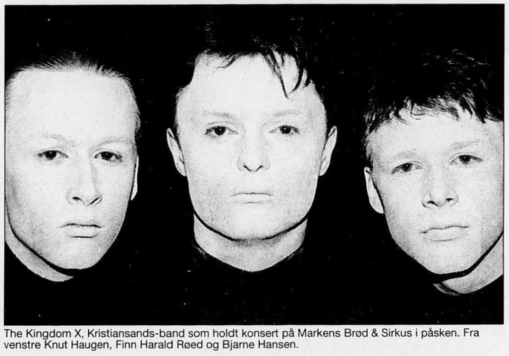The Kingdom X - the band with Finn Harald Red in Kristiansand, concert in 1995